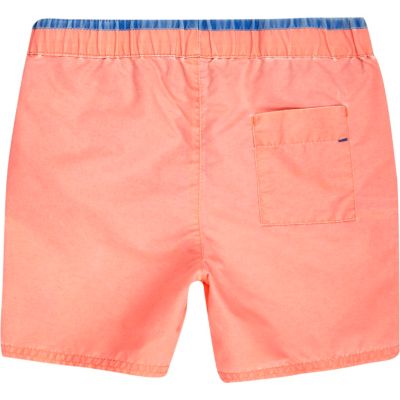 Mini boys orange swim shorts